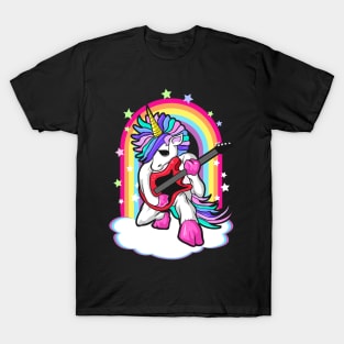 Unicorn Guitarist Guitar Player Musician T-Shirt